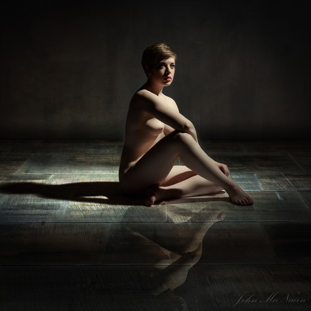 Helen Reflects Artistic Nude Photo by Photographer Rascallyfox