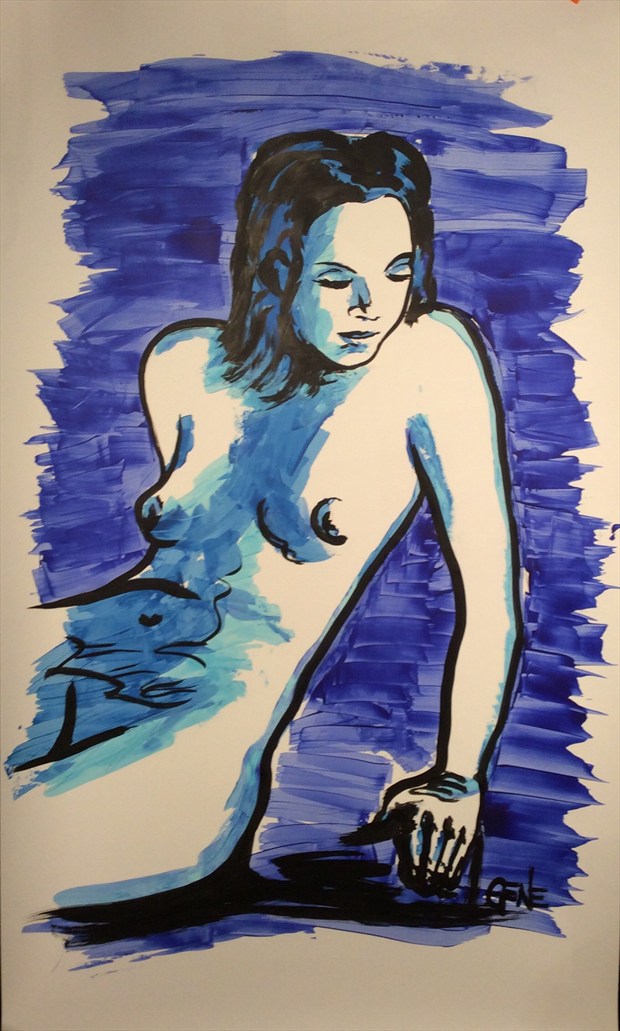 Her Being Here Artistic Nude Artwork by Artist artistGENE
