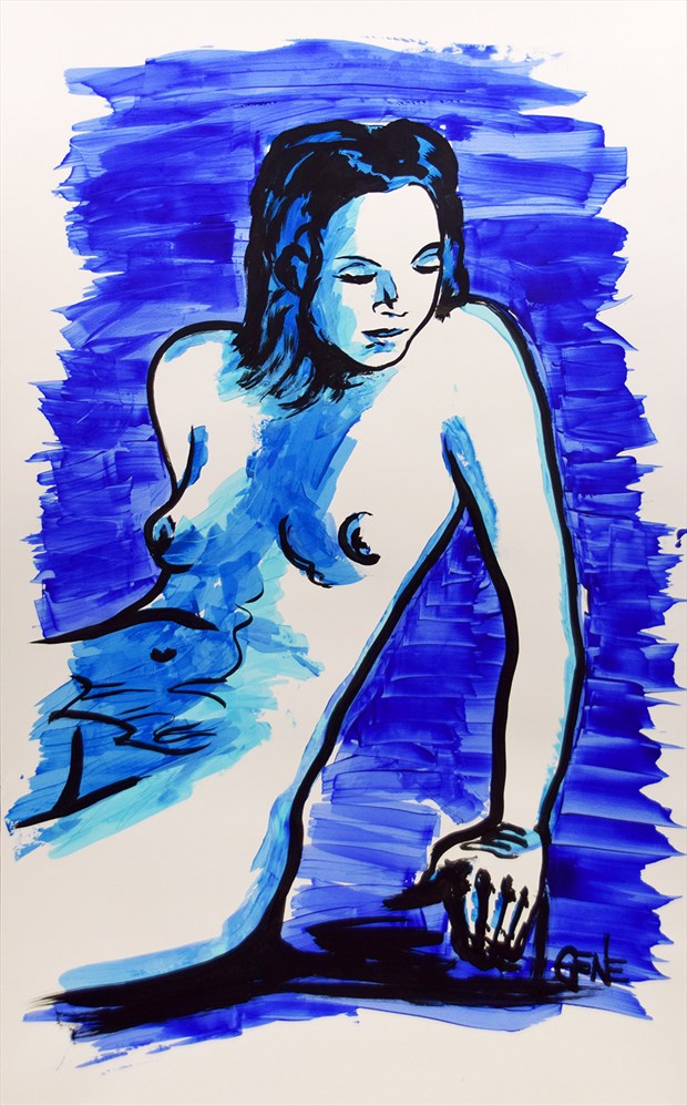 Her Other Thoughts Artistic Nude Artwork by Artist artistGENE