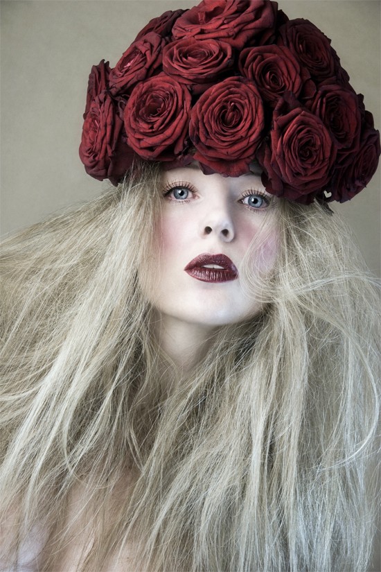 Her red rose hat Expressive Portrait Photo by Photographer David Charles