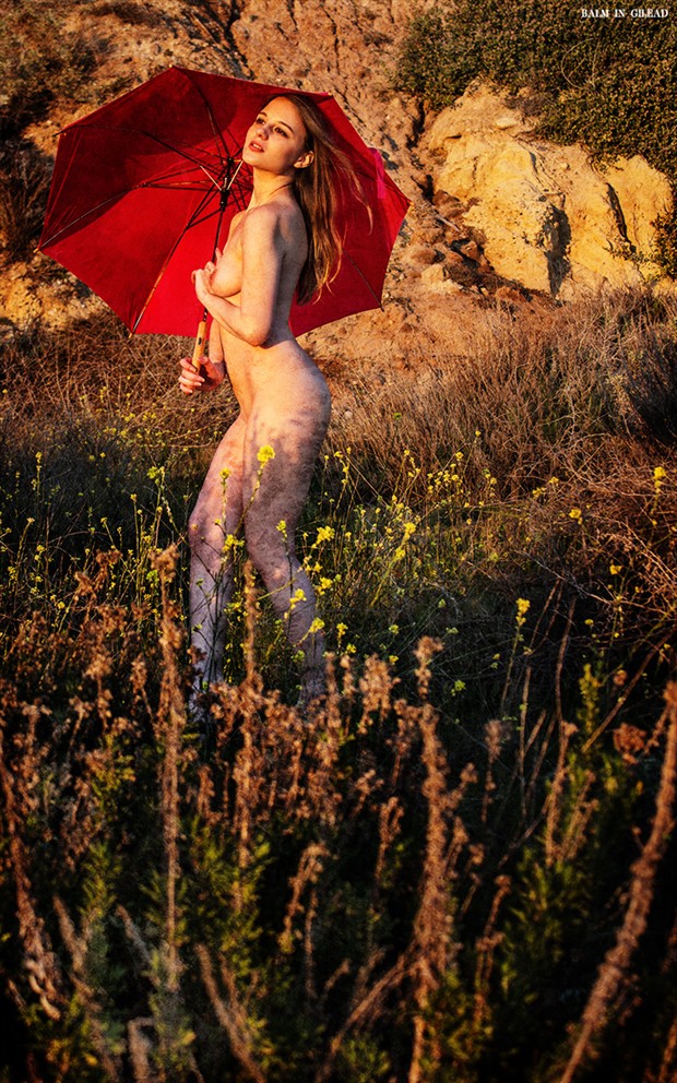 Her red umbrella Nature Photo by Photographer balm in Gilead