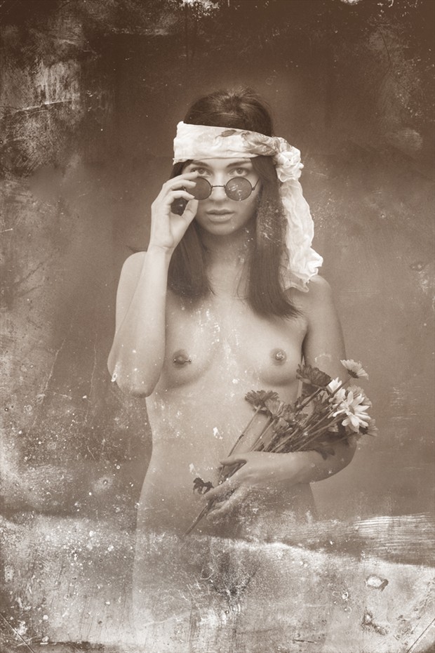 Hippie Chick Artistic Nude Photo by Photographer Pat Berrett