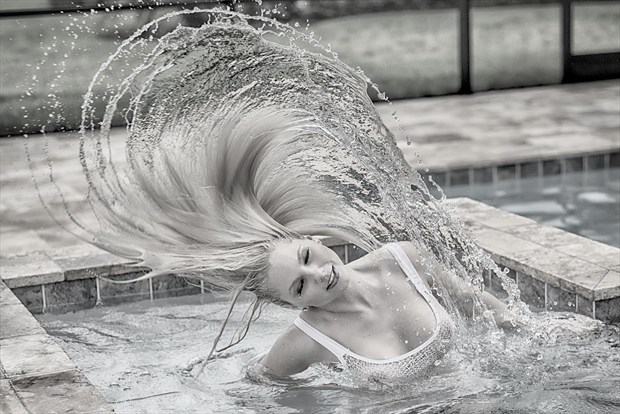 Hot Tub Action Bikini Photo by Photographer MSTR