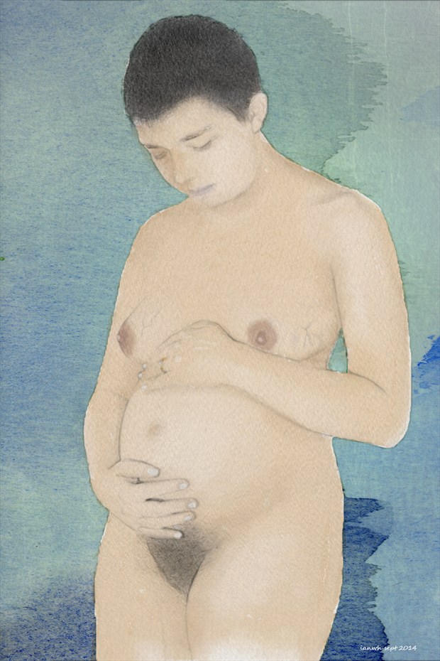 I think pregancy suites me Artistic Nude Artwork by Artist ianwh