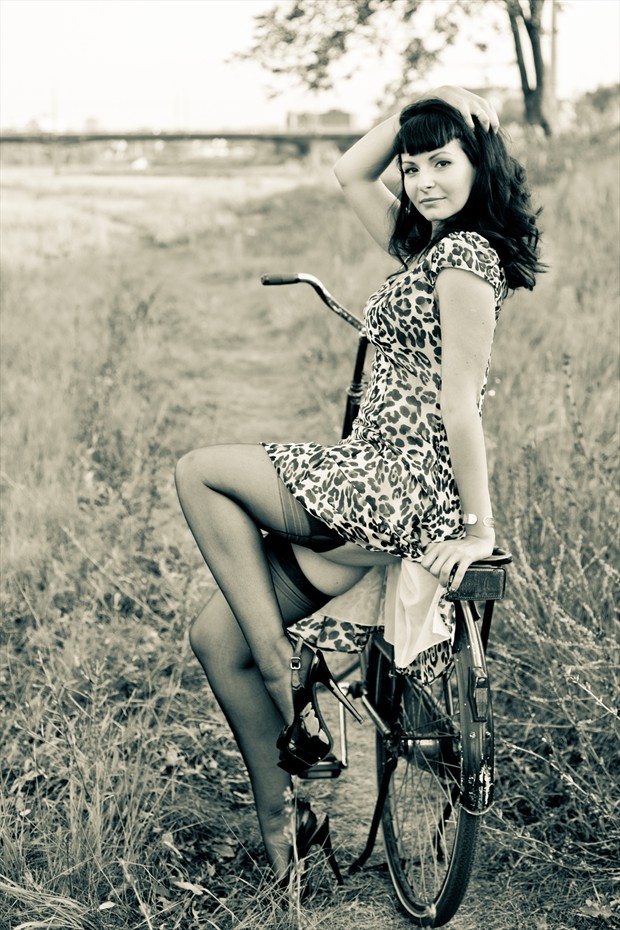 I want to ride my bicycle Nature Photo by Model Carrie Diamond