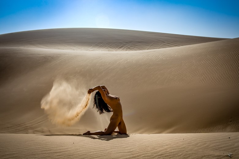 Imperial Sand Dunes, AZ with Wong Artistic Nude Photo by Model April A McKay