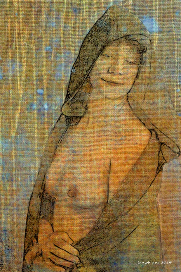 In a cloak Artistic Nude Artwork by Artist ianwh