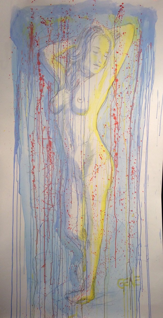 In her Dream Artistic Nude Artwork by Artist artistGENE