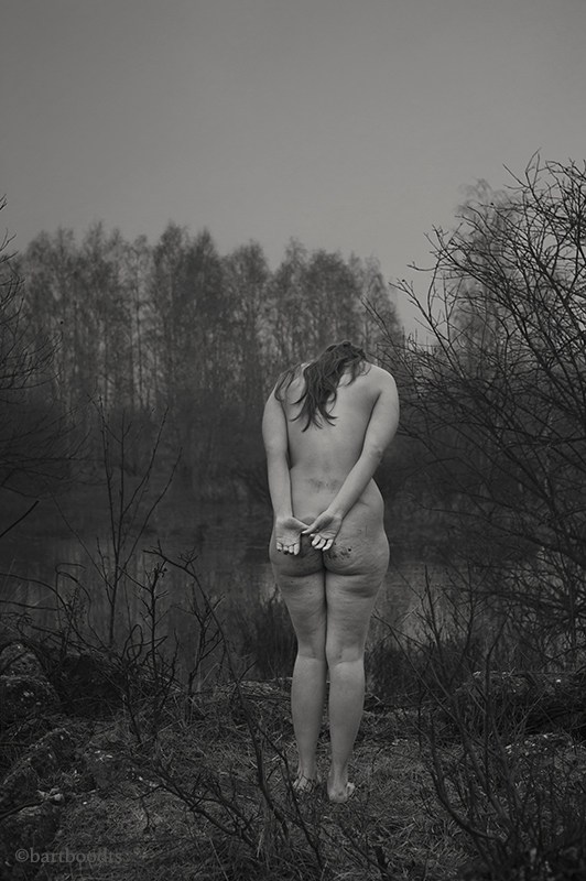 In nature, lonely, not alone Artistic Nude Artwork by Photographer Bart Boodts