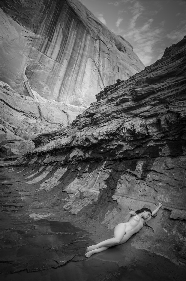 In the Canyon Artistic Nude Photo by Photographer Inge Johnsson