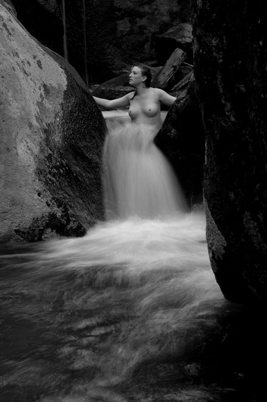 In the Falls Artistic Nude Photo by Photographer patrickclark