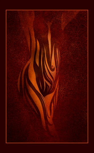 In the Midst of the Fire. Surreal Artwork by Artist Addenda Studios