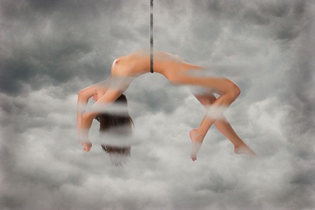 In the clouds Artistic Nude Artwork by Photographer John Hacht