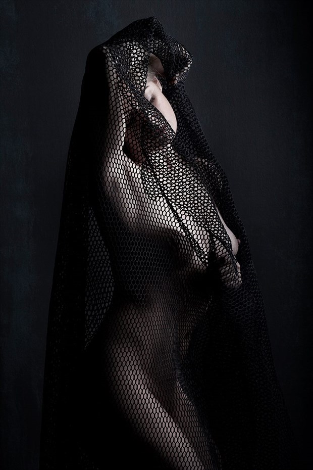 In the net of Time Artistic Nude Artwork by Model Deeza Lind