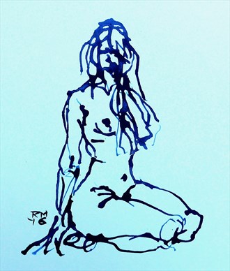 Ink Maiden Artistic Nude Artwork by Artist Rob MacGillivray