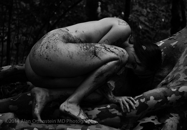 Ivy Lee, Tree Roots Artistic Nude Photo by Photographer AOPhotography