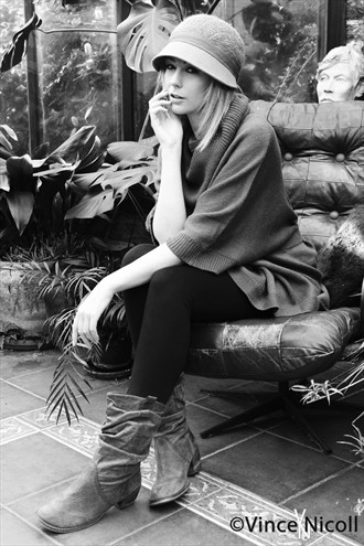 Jen in Black and White Expressive Portrait Photo by Photographer VinceNicoll