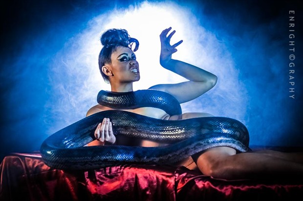 Jewlz & the python 2 Artistic Nude Photo by Photographer nudeXposed