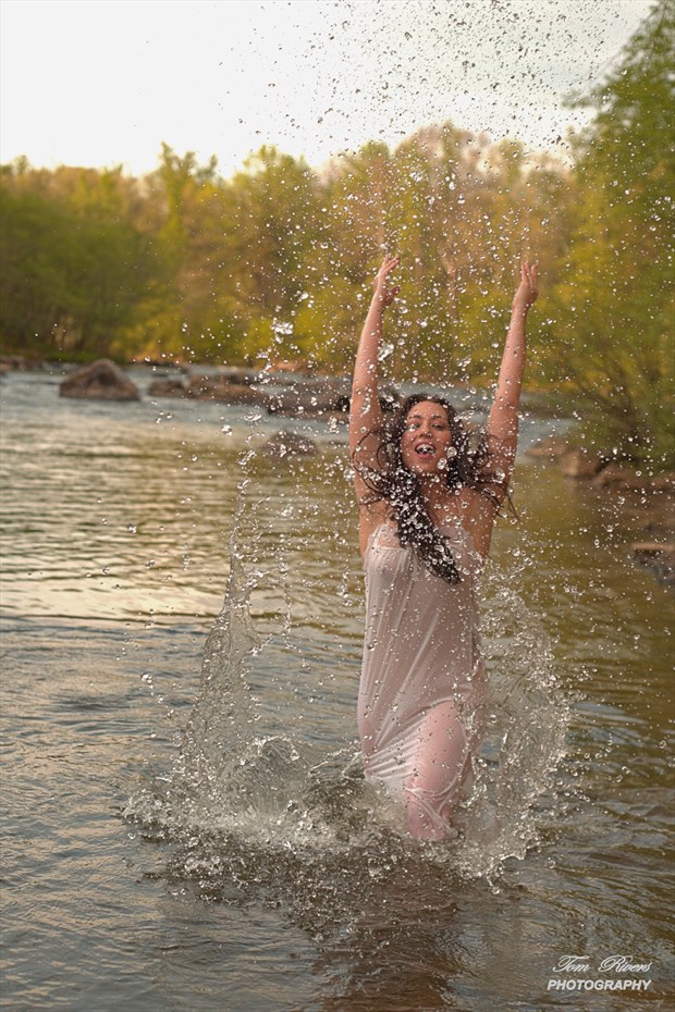 Joy of Playing in Water on a Sweltering Summer Day Nature Photo by Photographer TroubadudeProduction