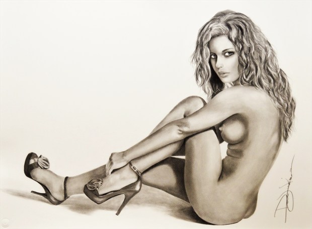 Julia Artistic Nude Artwork by Artist DML ART