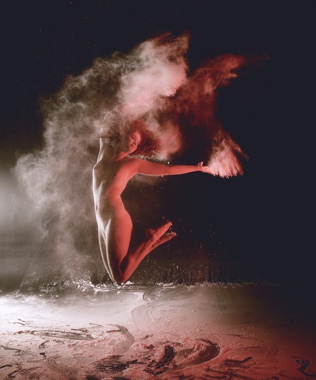 Jumping Artistic Nude Photo by Photographer Scott Michaels