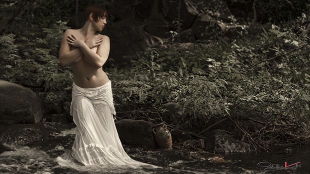 Kat Bathing. Artistic Nude Photo by Photographer John Anthony