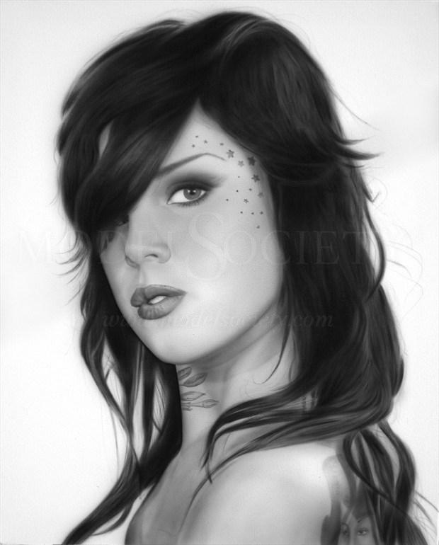 Kat Von D Alternative Model Artwork by Artist Pinup Artist