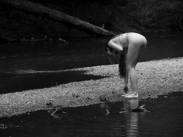 Kat on the Sandbar Artistic Nude Photo by Photographer Leland Ray