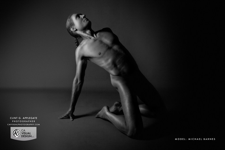 Kneeling, leaning back Artistic Nude Photo by Model Michael SCM Model