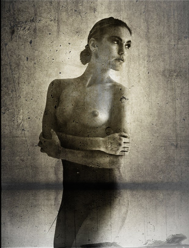 Lady with a flower  Artistic Nude Artwork by Photographer Christian Tode