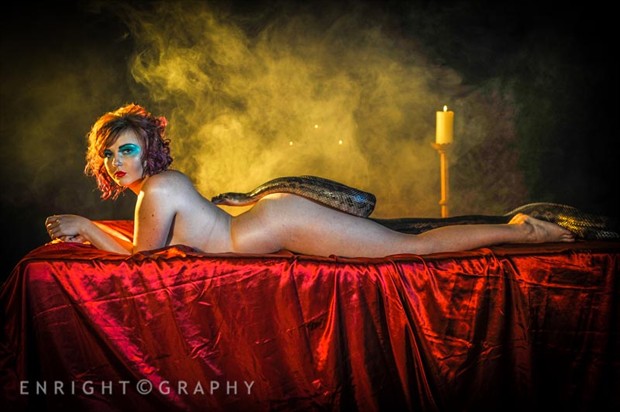 Larah & the python 1 Artistic Nude Photo by Photographer nudeXposed