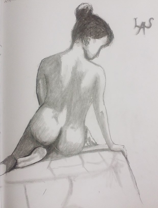 Larry M Smalley 2016 Artistic Nude Artwork by Model Ivy Lee