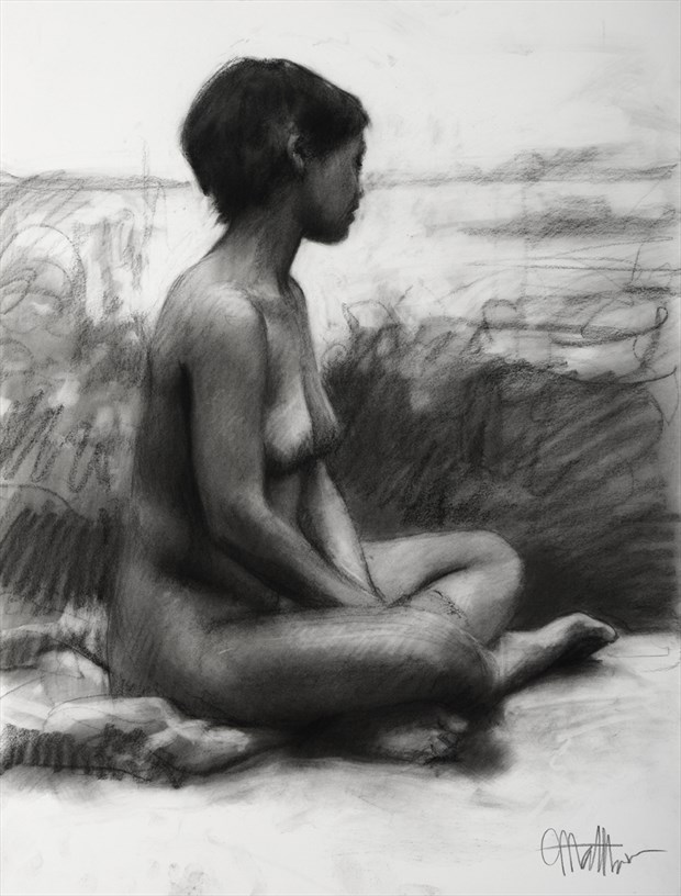Life Figure Drawing %231119 Artistic Nude Artwork by Artist Matthew Joseph Peak