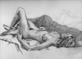 Life Model %2312 Artistic Nude Artwork by Artist WayneA