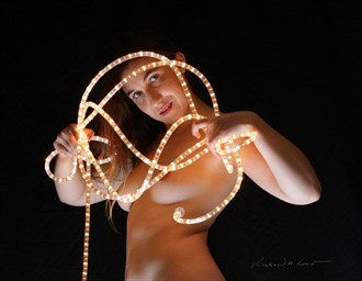 Light rope sculpture Artistic Nude Photo by Photographer Naturally Scenic