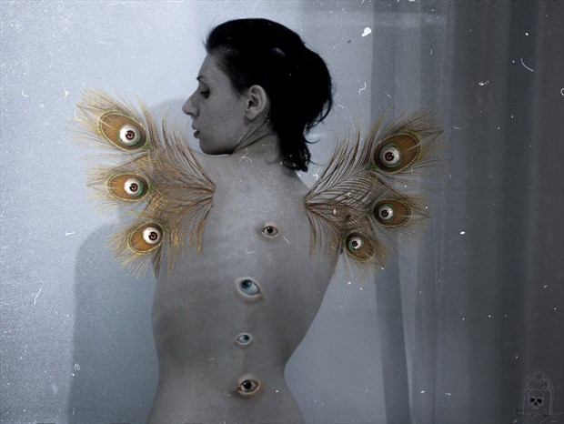Lilith Artistic Nude Artwork by Model Glemt Grav