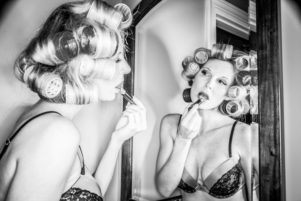 Lingerie Vintage Style Photo by Model Savannah Costello