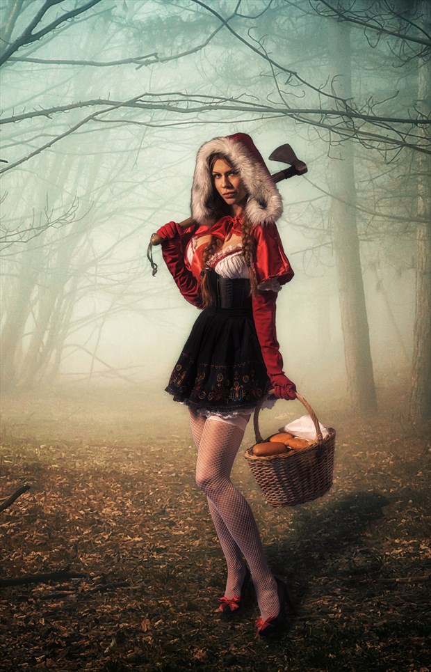 Little Red Riding Hood Cosplay Artwork by Photographer V. Potemkin