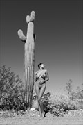 Lone Cactus Figure Study Photo by Photographer Eric Lowenberg