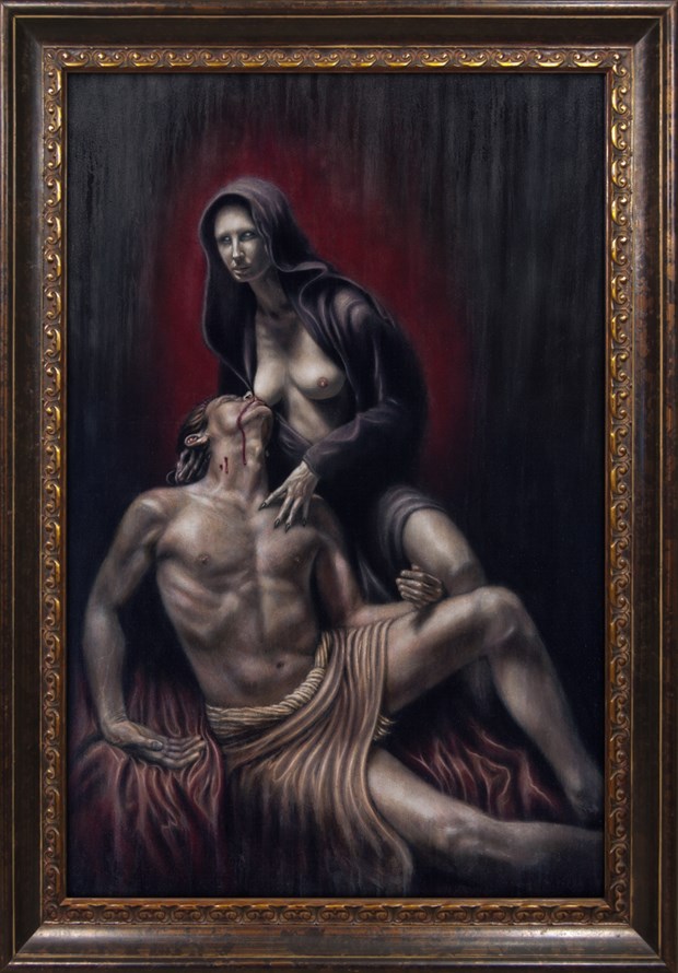 Love Song For A Vampire Erotic Artwork by Artist Divine Mania