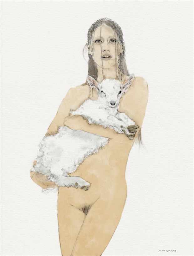 Loving Artistic Nude Artwork by Artist ianwh