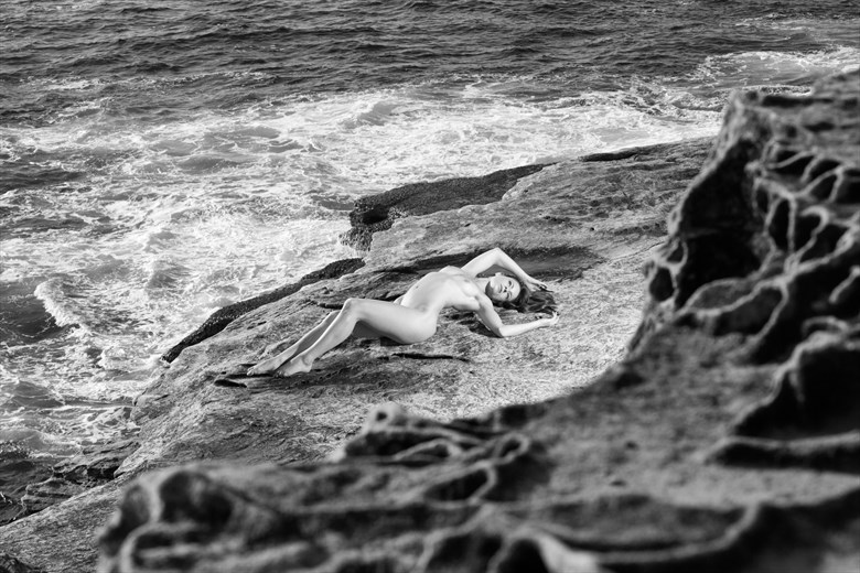 Lying on Rocks Artistic Nude Photo by Photographer Stephen Wong