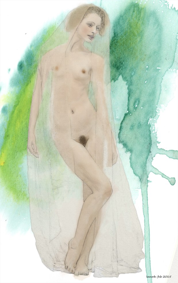 Madonna in shroud Artistic Nude Artwork by Artist ianwh