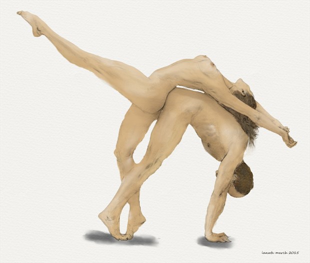 Male and Female Artistic Nude Artwork by Artist ianwh