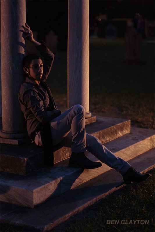 Man in Cemetery Gothic Photo by Photographer @ClaytonArtistry