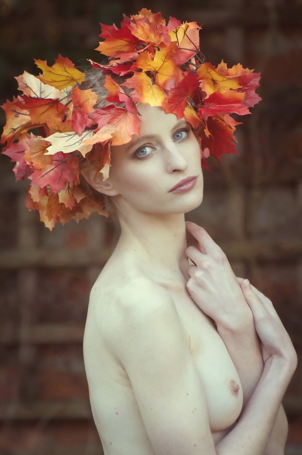 Maple Leaves Artistic Nude Photo by Photographer Karen Jones