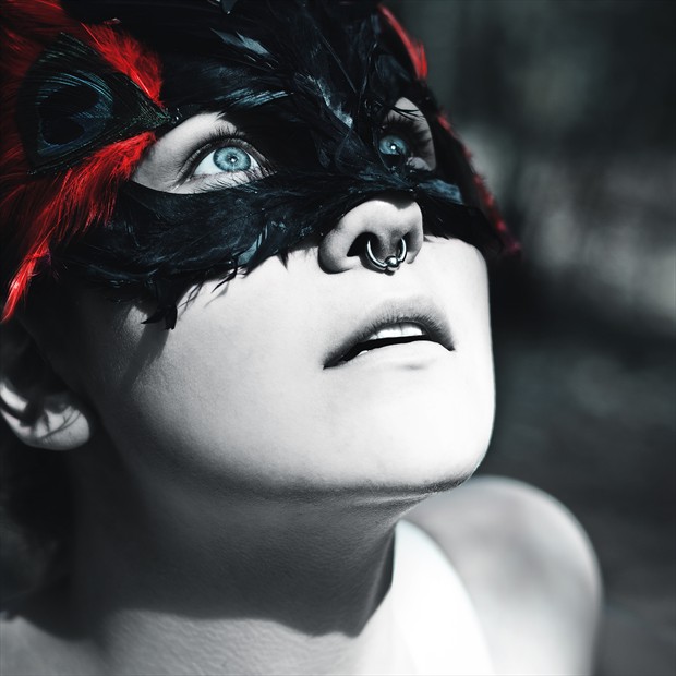 Mask II Expressive Portrait Photo by Artist Martin Loxvi