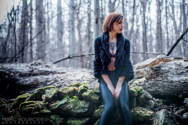 Mel in the woods Tattoos Photo by Photographer Marc Bourcier Photography