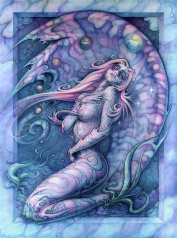 Mermaid Artistic Nude Artwork by Artist David Bollt