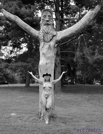 Mimic Wooden Statue Artistic Nude Photo by Photographer EC Images